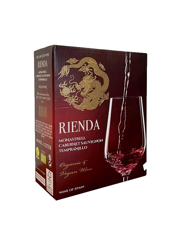 rượu vang Rienda Blend Organic & Vegan Wine 3L