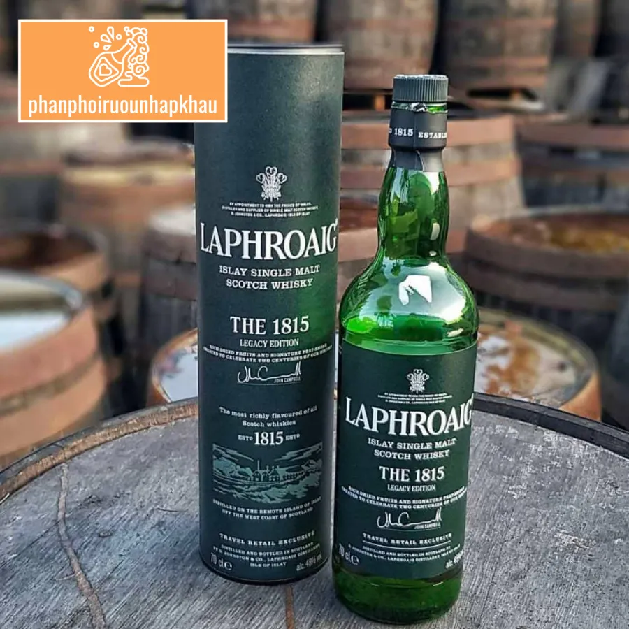 Giá rượu Laphroaig 1815 xứng tầm với tầng hương vị di sản