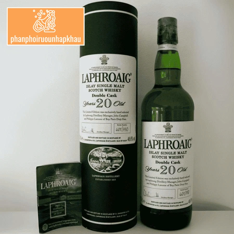 Điểm nhấn hương vị trong siêu phẩm rượu Laphroaig 20