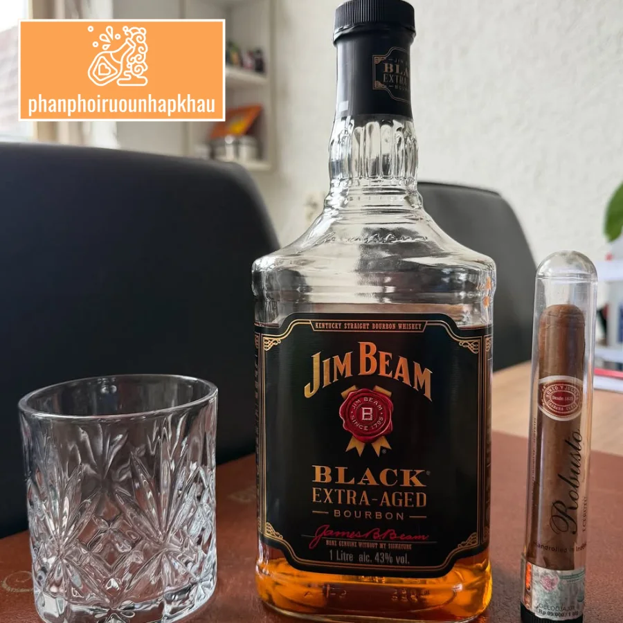 Giới thiệu về rượu Jim Beam Black 1Lit