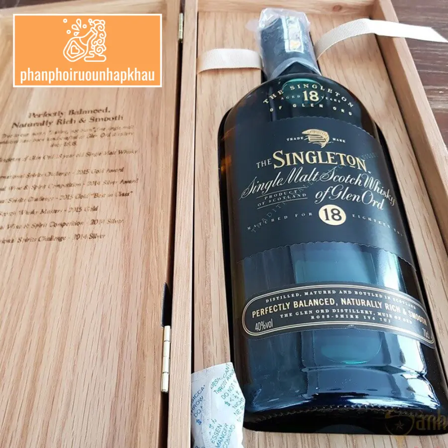 Giới thiệu về rượu Singleton 18 hộp gỗ