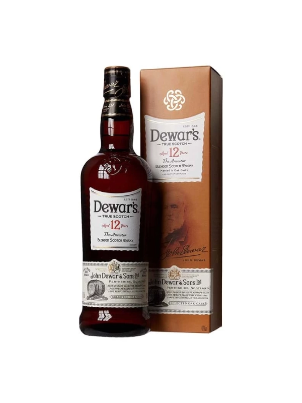 Giá Rượu Dewars 12 40% 750ml